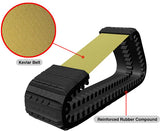 2 Rubber Tracks Fits CAT 277B Straight Bar Tread 18X4X56 2387664 18" Wide