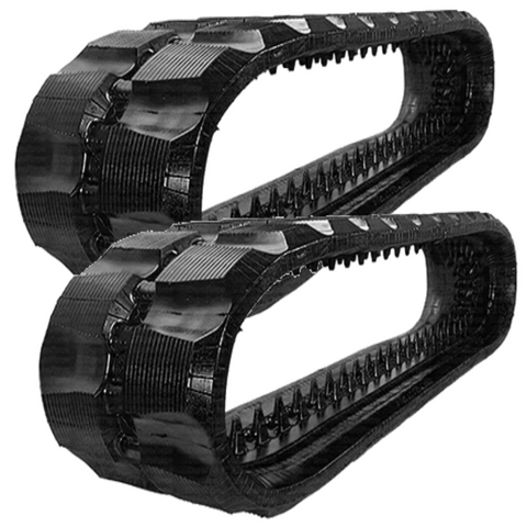 2 Rubber Tracks Fits Bobcat T76 Block Tread Pattern 400X86X53 16" Wide