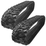 Two Rubber Tracks For Bobcat T830 T870 450X86X58 Wavey H Tread Pattern 18" Wide