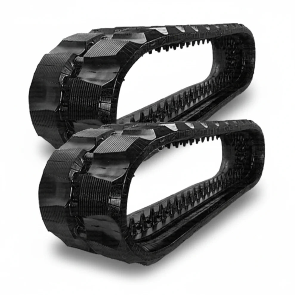 2 Rubber Tracks Fits CAT 279D3 Block Tread Pattern 450X86X56 18
