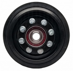 One 10" Rubber Rear Bogie Wheel w/ Hub Fits CAT 247B2 257B2 247B3 257B3 2953230