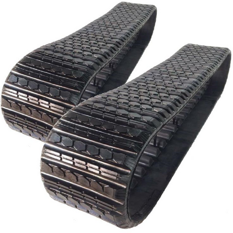 2 Rubber Tracks Fits Terex R160T Straight Bar Tread 15X4X42 0702-441 15" Wide