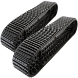 2 Rubber Tracks Fits Terex PT75 Straight Bar Tread 18X4CX51 18" Wide