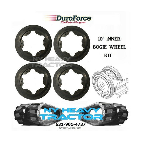 10" BOGIE WHEEL INNER MIDDLE KIT OF 4 FITS CATERPILLAR 287C2 CAT RUBBER TRACK