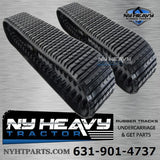 TWO NY HEAVY RUBBER TRACKS FITS ASV PT100 18X4X51 OEM STYLE TREAD 0703221