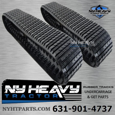 TWO NY HEAVY RUBBER TRACKS FITS ASV PT100 18X4X51 OEM STYLE TREAD 0703221