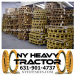 TRACK GROUPS 43 LINK CHAINS W/ 24" TRIPLE BAR PADS X2 FITS CAT 312 CATERPILLAR