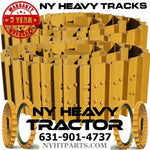 TWO JOHN DEERE 750B DOZER TRACK GROUPS 40 LINK CHAINS W 20" SINGLE BAR PADS