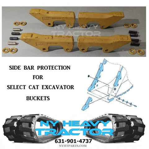 SIDEBAR PROTECTORS W/ PINS & RETAINERS CAT 1122489 CATERPILLAR 320C 320CL 330D