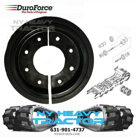 ONE DUROFORCE CENTER SPLIT 10" BOGIE WHEEL FITS ASV RC85 RUBBER TRACK 0703-062