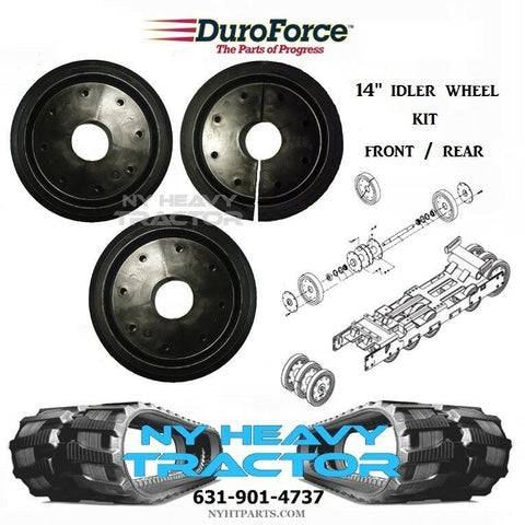14" IDLER WHEEL KIT FRONT AXLE ONLY FITS ASV HD4500 0307-011 2 OUTER 1 CENTER