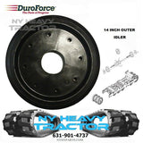ONE DUROFORCE OUTER 14 INCH IDLER WHEEL FITS ASV RC85 RUBBER TRACK 0703-069