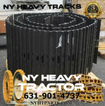 TRACK GROUPS 43 LINK CHAINS W/ 24" TRIPLE BAR PADS X2 FITS CAT 312 CATERPILLAR