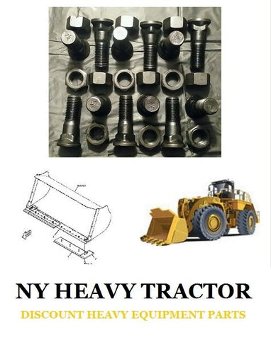 5P8823 3K9770 (12) Bolt Nut Caterpillar Replacement Cutting Edge Hrdw 1/4 -7 980