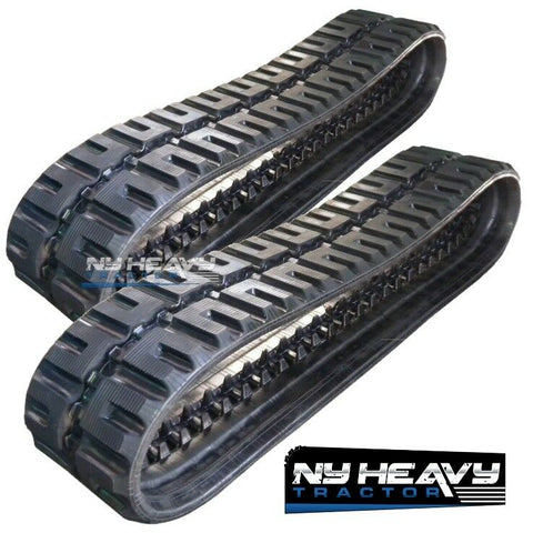TWO NY HEAVY RUBBER TRACKS BOBCAT FITS T250 C-LUG TREAD 450X86X55 18"