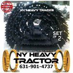 TRACK GROUPS 43 LINK CHAINS W/ 20" TRIPLE BAR PADS X2 FITS CAT 312B CATERPILLAR