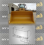 CUTTING EDGE SET UP 4 PIECES W/ HARDWARE FITS CAT 972G 972H