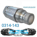 0314-143 COUPLER QUICK MALE FITS ASV RC100 RC85 RCV SR70 FITTING DISCONNECT