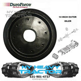ONE DUROFORCE OUTER 14 INCH IDLER WHEEL FITS ASV RCV RUBBER TRACK 0703-069