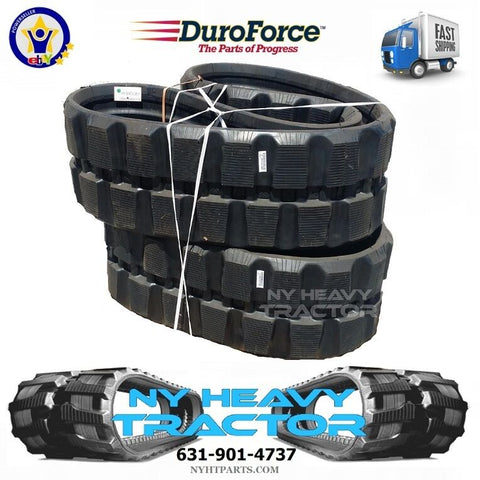 TWO DUROFORCE RUBBER TRACKS FOR BOBCAT T650 450X86X52 17.7"
