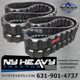 TWO NY HEAVY RUBBER TRACKS FITS BOBCAT 442 450X71X86 18"