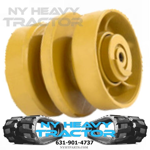 ONE BOTTOM MIDDLE ROLLER FITS CAT 259B3 CATERPILLAR RUBBER TRACK 3041890