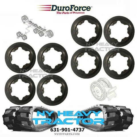 10" BOGIE WHEEL INNER MIDDLE KIT OF 8 FITS CATERPILLAR 277C CAT RUBBER TRACK