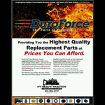 TWO DUROFORCE RUBBER TRACKS FOR NEW HOLLAND C232 450X86X55 17.7" MULTI BAR