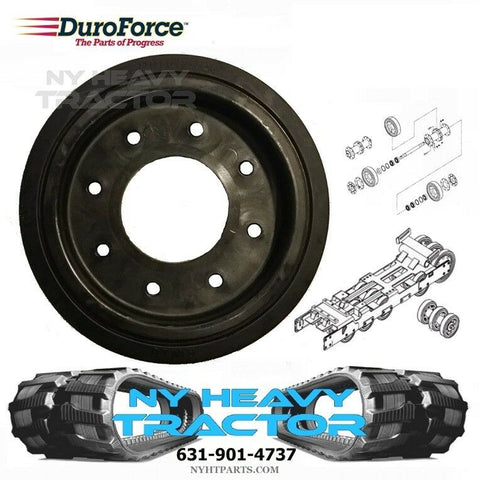 ONE DUROFORCE OUTER 10 INCH BOGIE WHEEL FITS ASV DX4530 RUBBER TRACK 0307-009