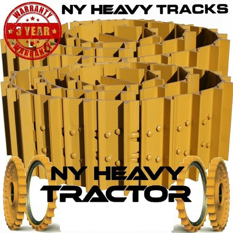 CASE 450B Track Groups X2 36 Link DRY Chains w 16" SINGLE BAR PADS DOZER