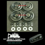 2238396 223-8396 FRONT Idler Wheel Kit 14" X4 Caterpillar 247 257 247B 257B CAT