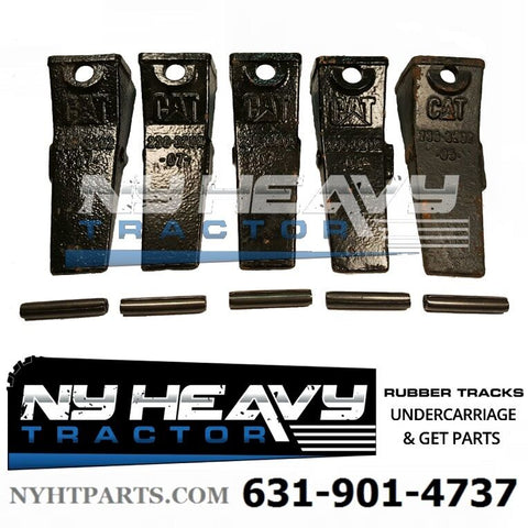FIVE 238-3202 TOOTH WITH 2383200 PIN CAT BUCKET TEETH 2383203 304CCR 305CCR
