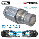 0314-143 COUPLER QUICK MALE FITS TEREX PT70 PT80 PT100 FITTING DISCONNECT