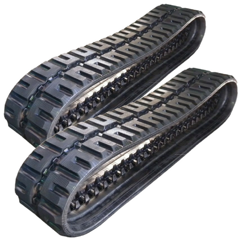 2 Rubber Tracks Fits Bobcat 863 w/ Loegering VTS 450X86X56 18" Wide C-Lug Tread