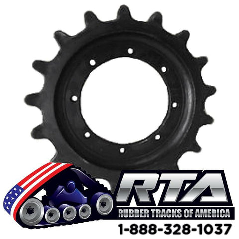 Sprocket - Fits John Deere CT322 322 17 Teeth 8 Bolt Holes Free Shipping