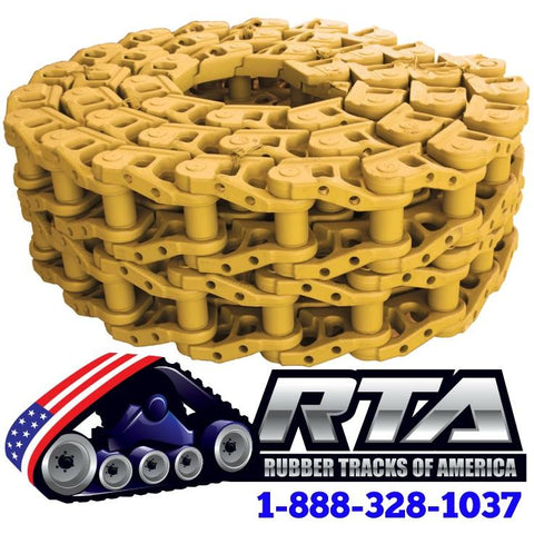 Two 44 Link Sealed & Lubricated Track Chains - Fits CAT D8R Dozer CR4525/44 Free Shipping